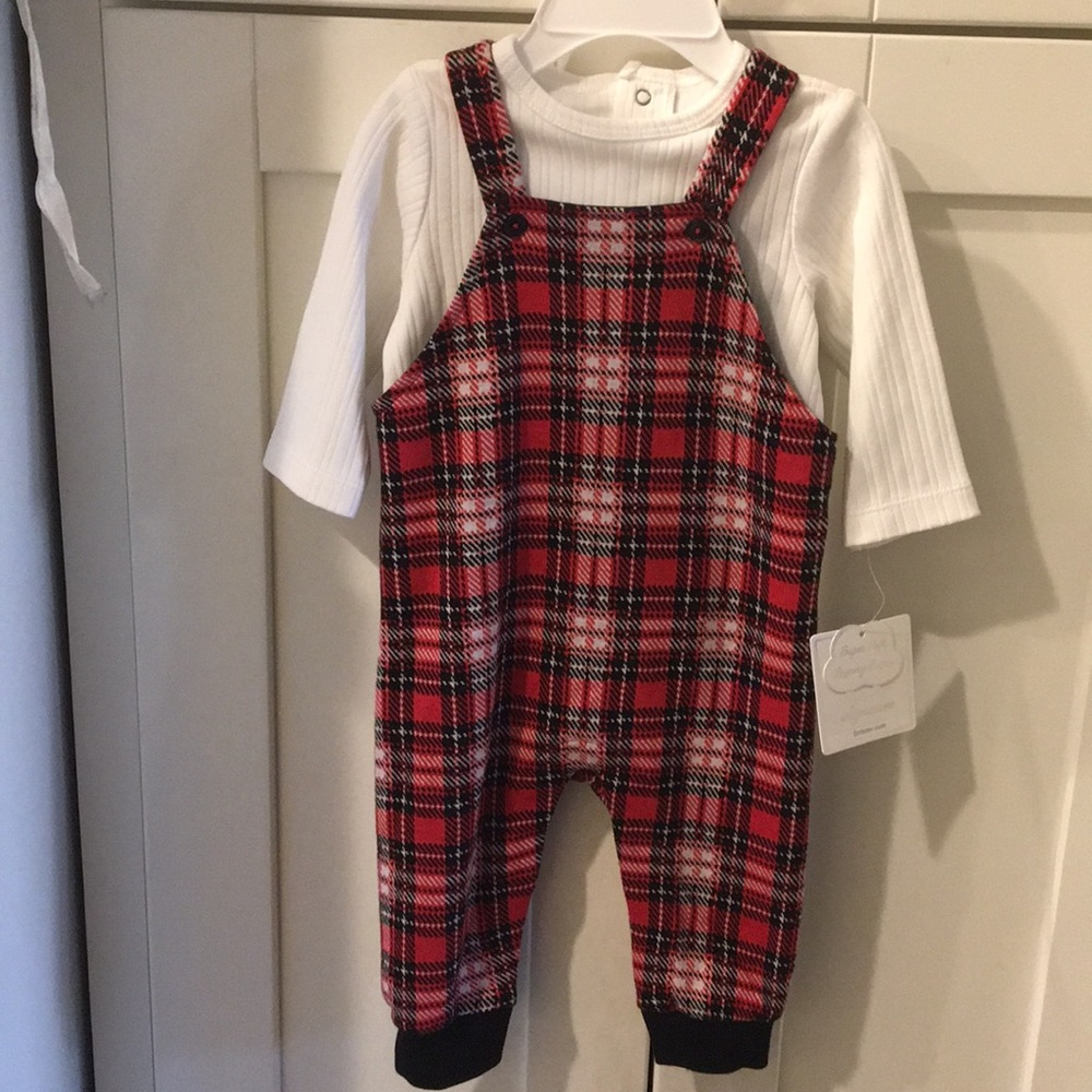 Little Me Signature Overall & Short Set